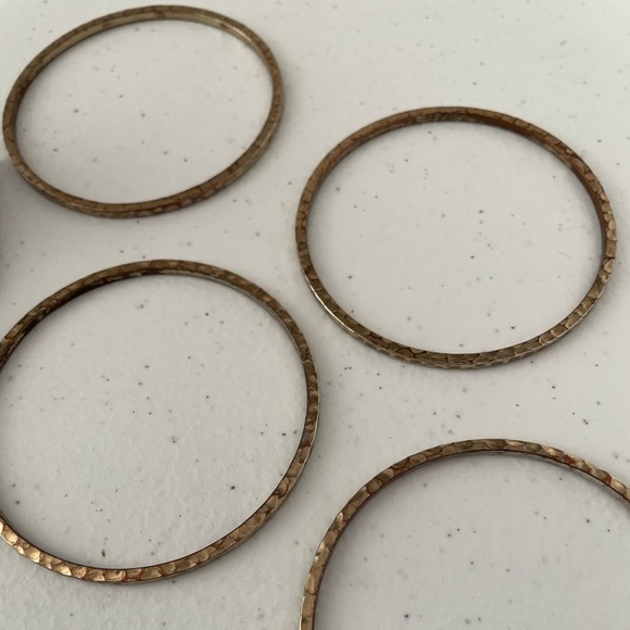 The Limited "Hammered" Design Ring & Bangle Set - Picture 5 of 5